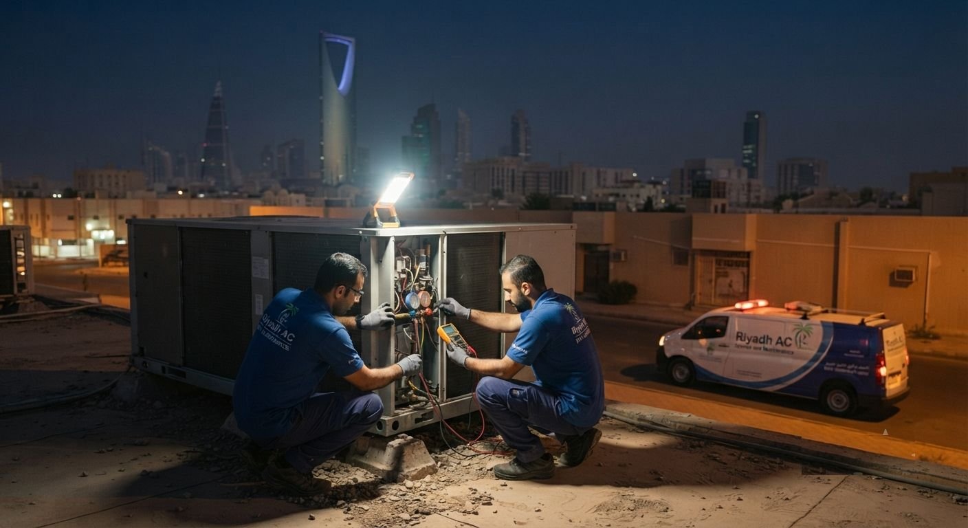 خدمات إصلاح المكيفات الطارئة